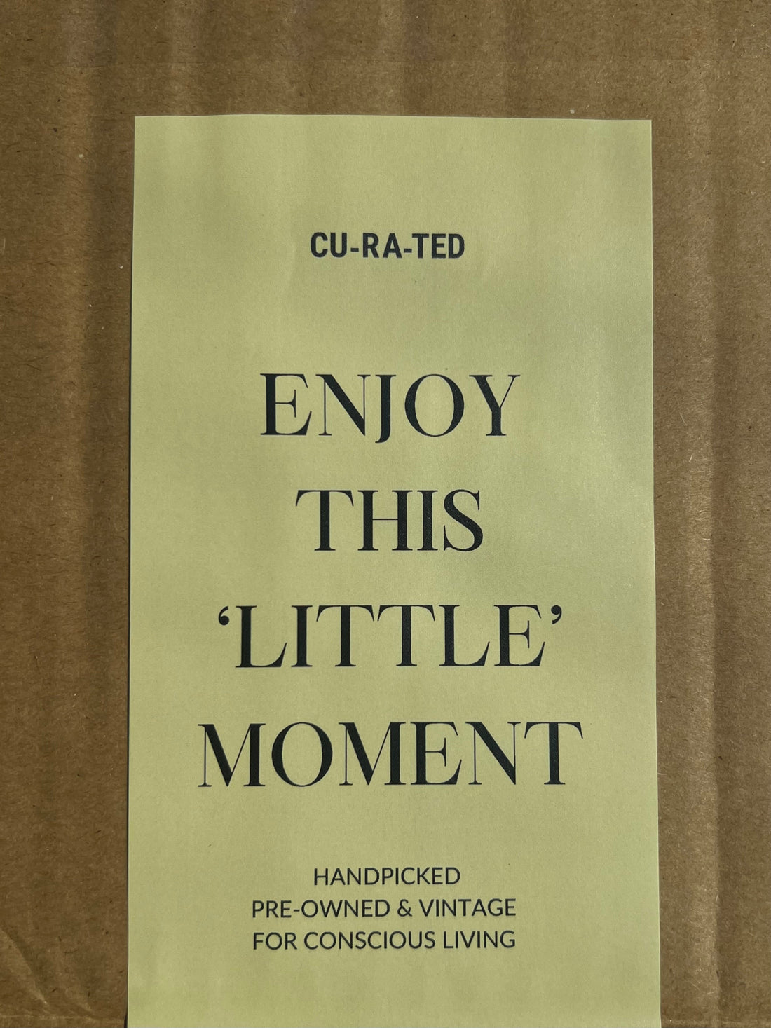 Enjoy this 'little' moment