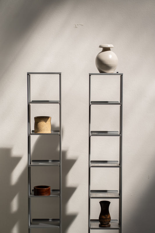 IKEA rack with concrete foot