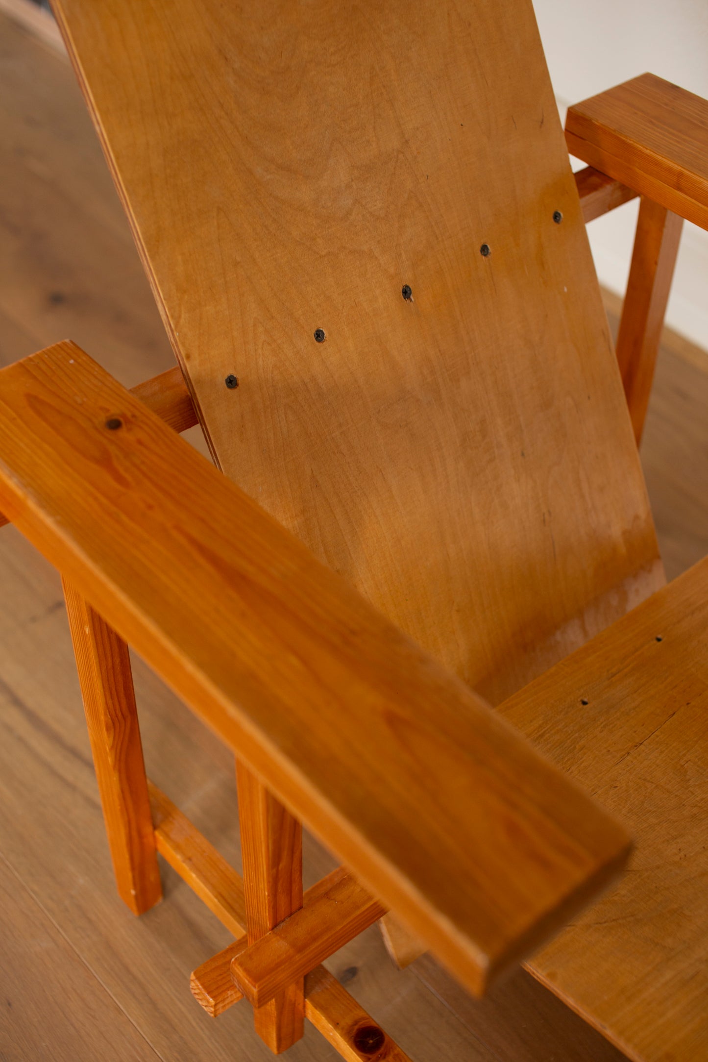 Slatted chair 90's Rietveld inspired