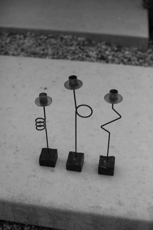 KRÄSEN candlesticks by Ehlén Johansson 1987 (set of 3)