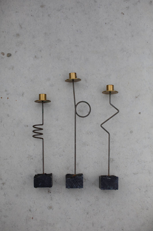 KRÄSEN candlesticks by Ehlén Johansson 1987 (set of 3)
