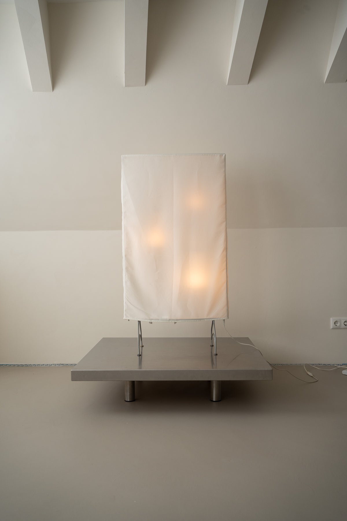 Vintage IKEA 'Dunker' light screen floor lamp by Marianne & Knut Hagberg