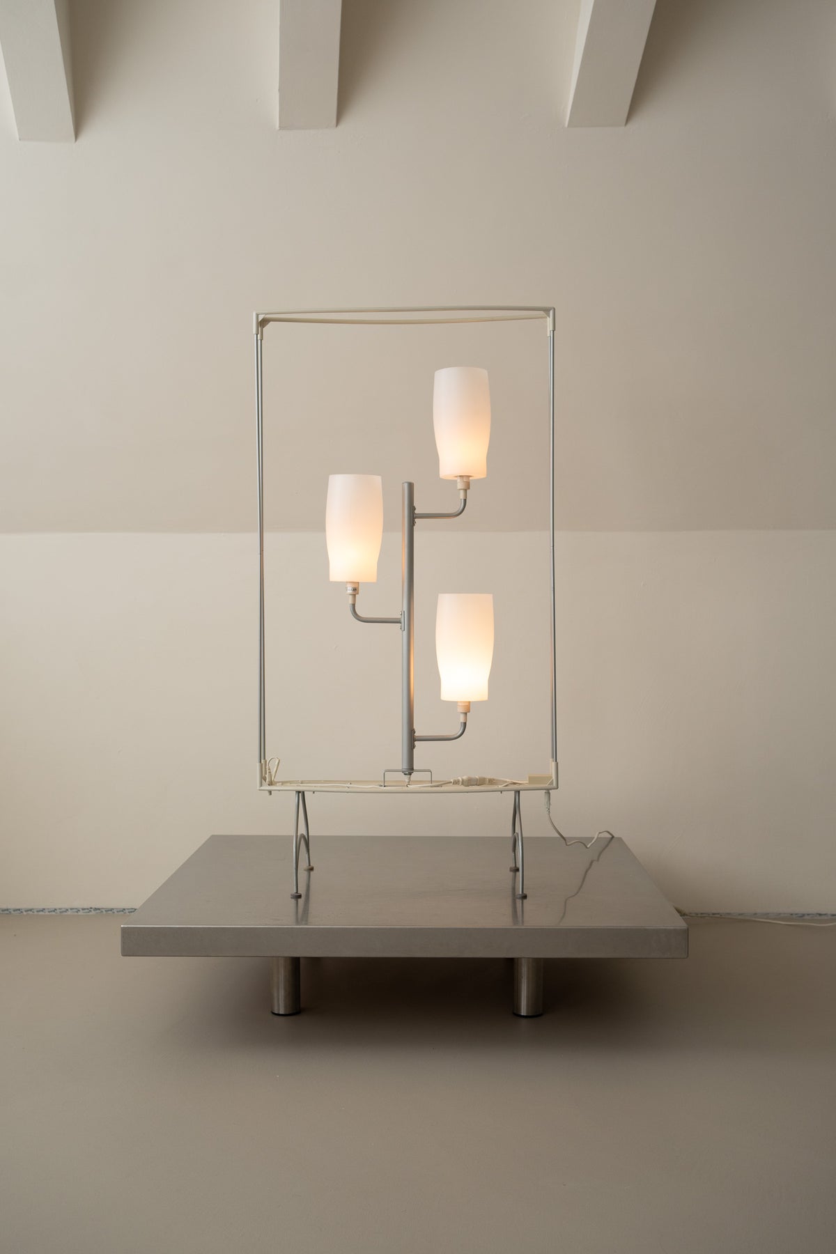 Vintage IKEA 'Dunker' light screen floor lamp by Marianne & Knut Hagberg