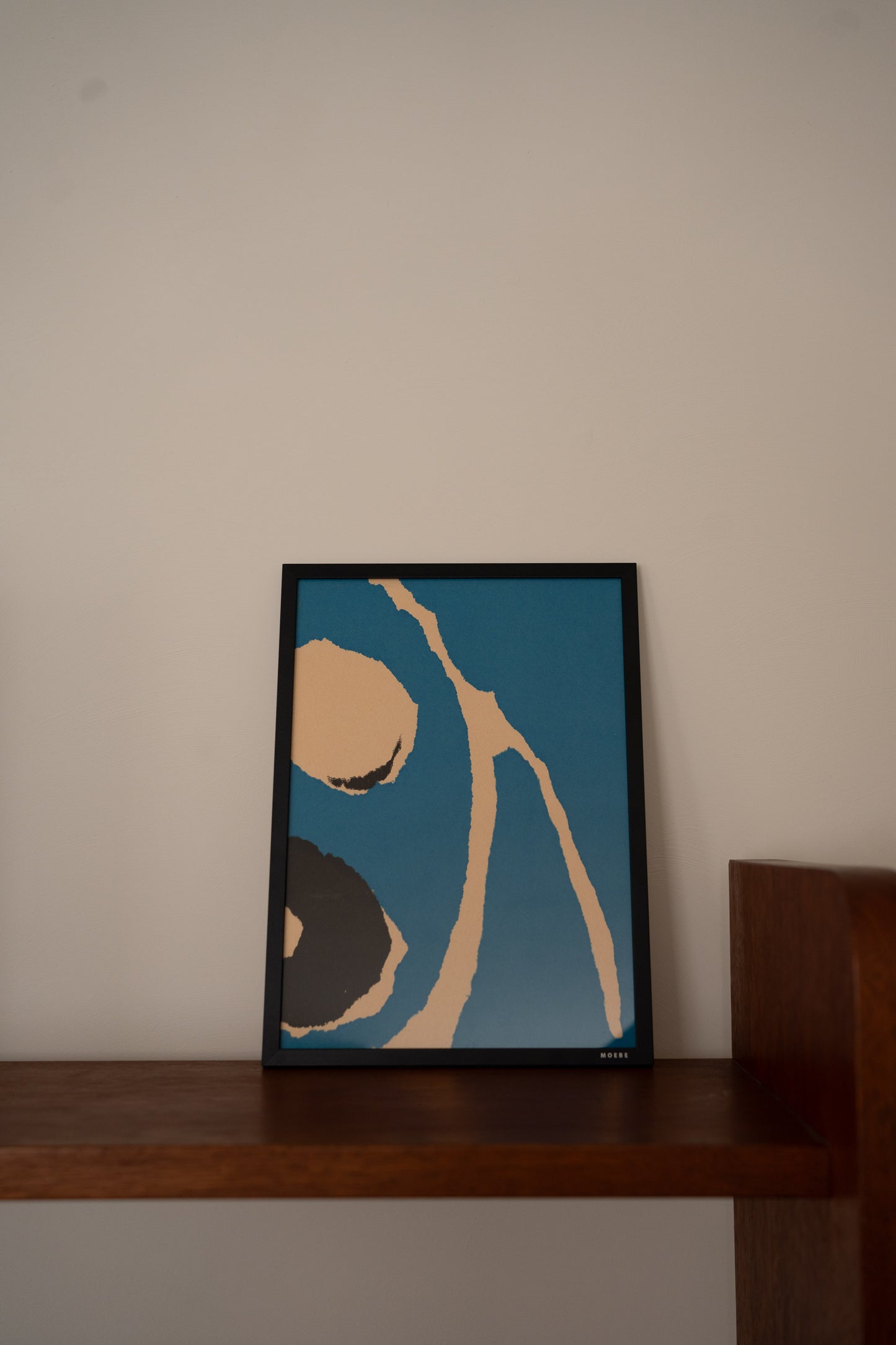 Custom Curated Silkscreen Cutout in a Black MOEBE Frame