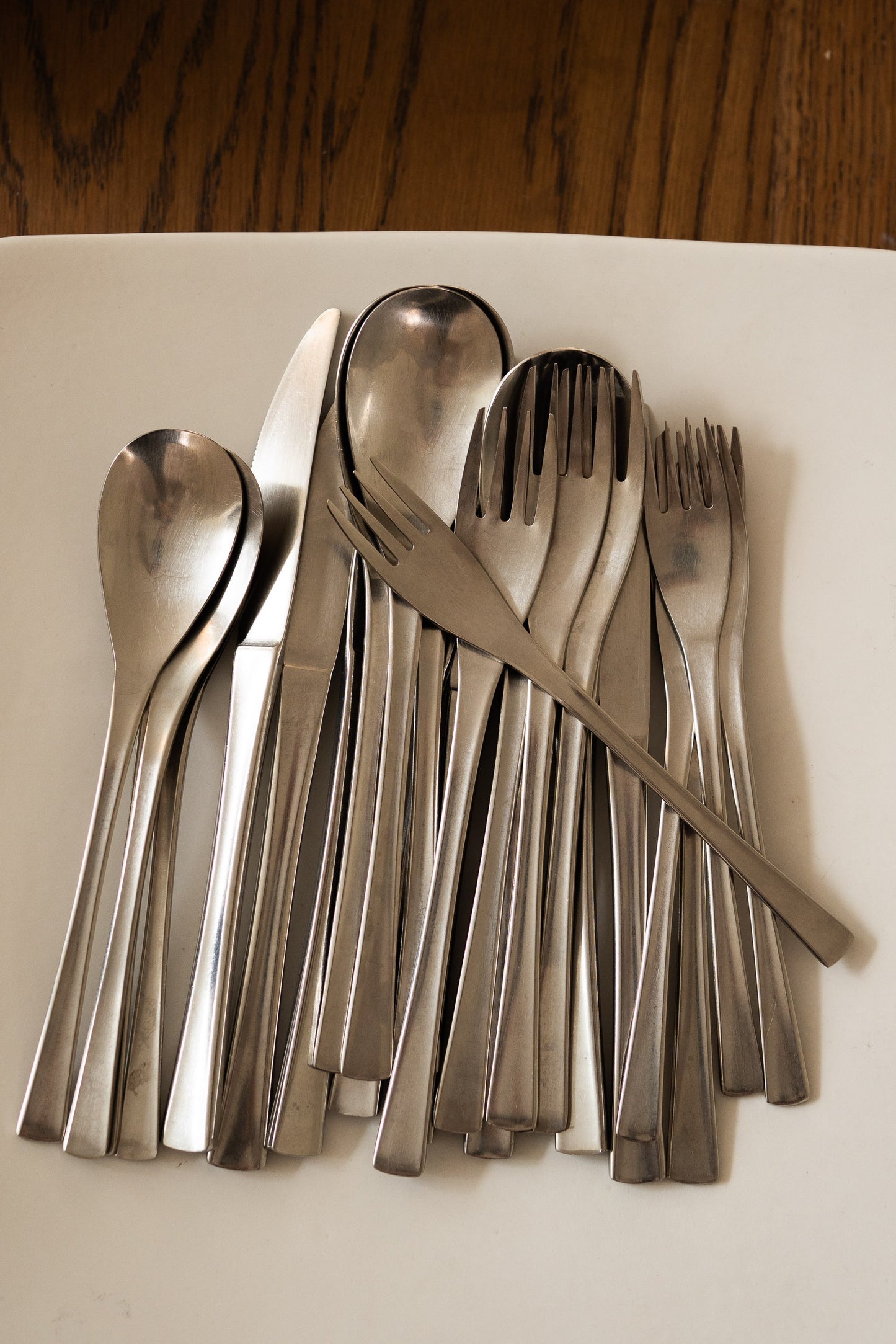 Vintage "Flamenco" 24-Piece Stainless Steel Cutlery Set by Dick Simonis for Gero