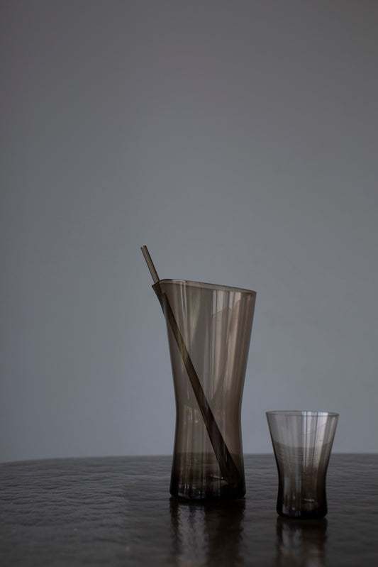 Juice can smoked glass by Henry Loffelhardt 60's