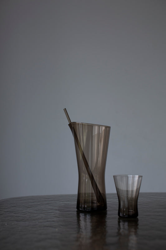 Juice can smoked glass by Henry Loffelhardt 60's