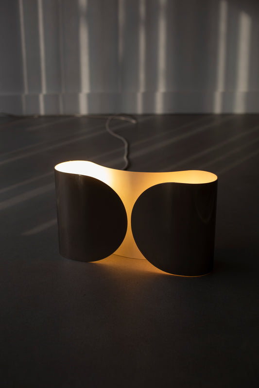 Chrome wall lamp by Tobia Scarpa 80's