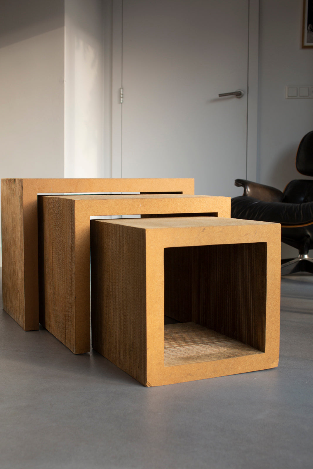 Set of 3 nesting tables by Frank Gehry