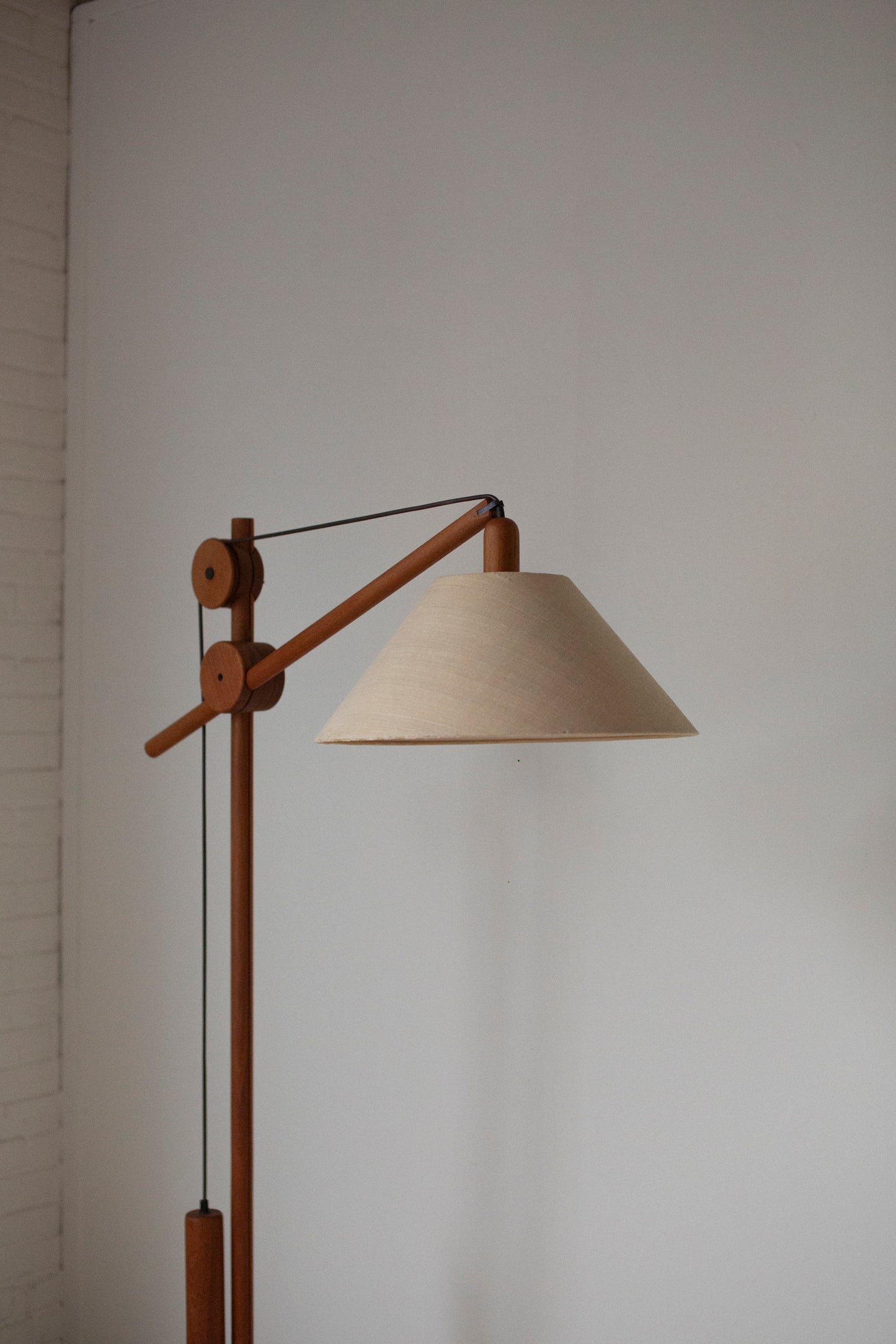Mid-century balance floorlamp teak