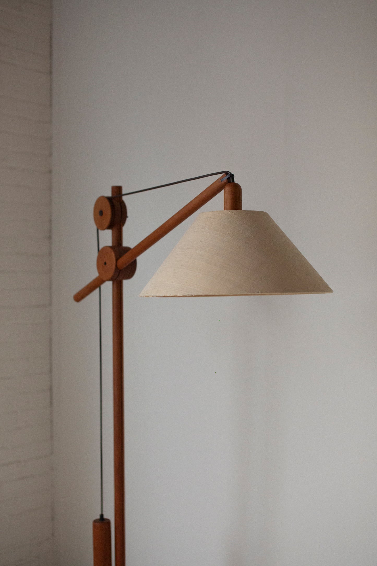Mid-century balance floorlamp teak