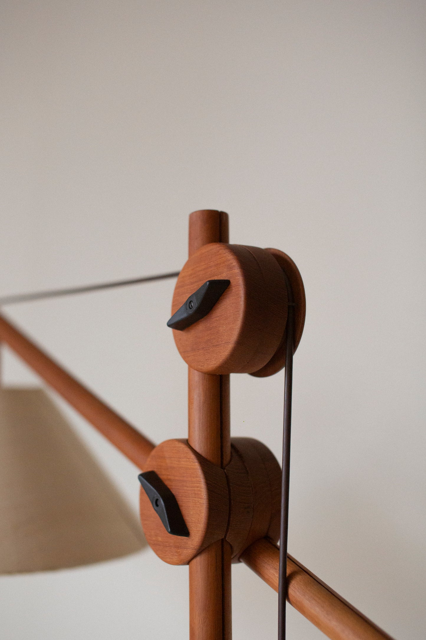 Mid-century balance floorlamp teak