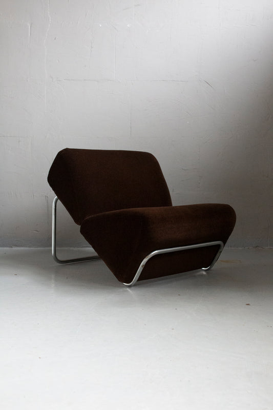 Brown velvet accent 'Trend module' lounge chair TH Brown