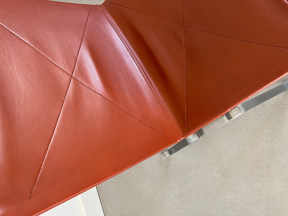 Vintage PK22 by Poul Kjaerholm in leather / Fritz Hansen (1985)