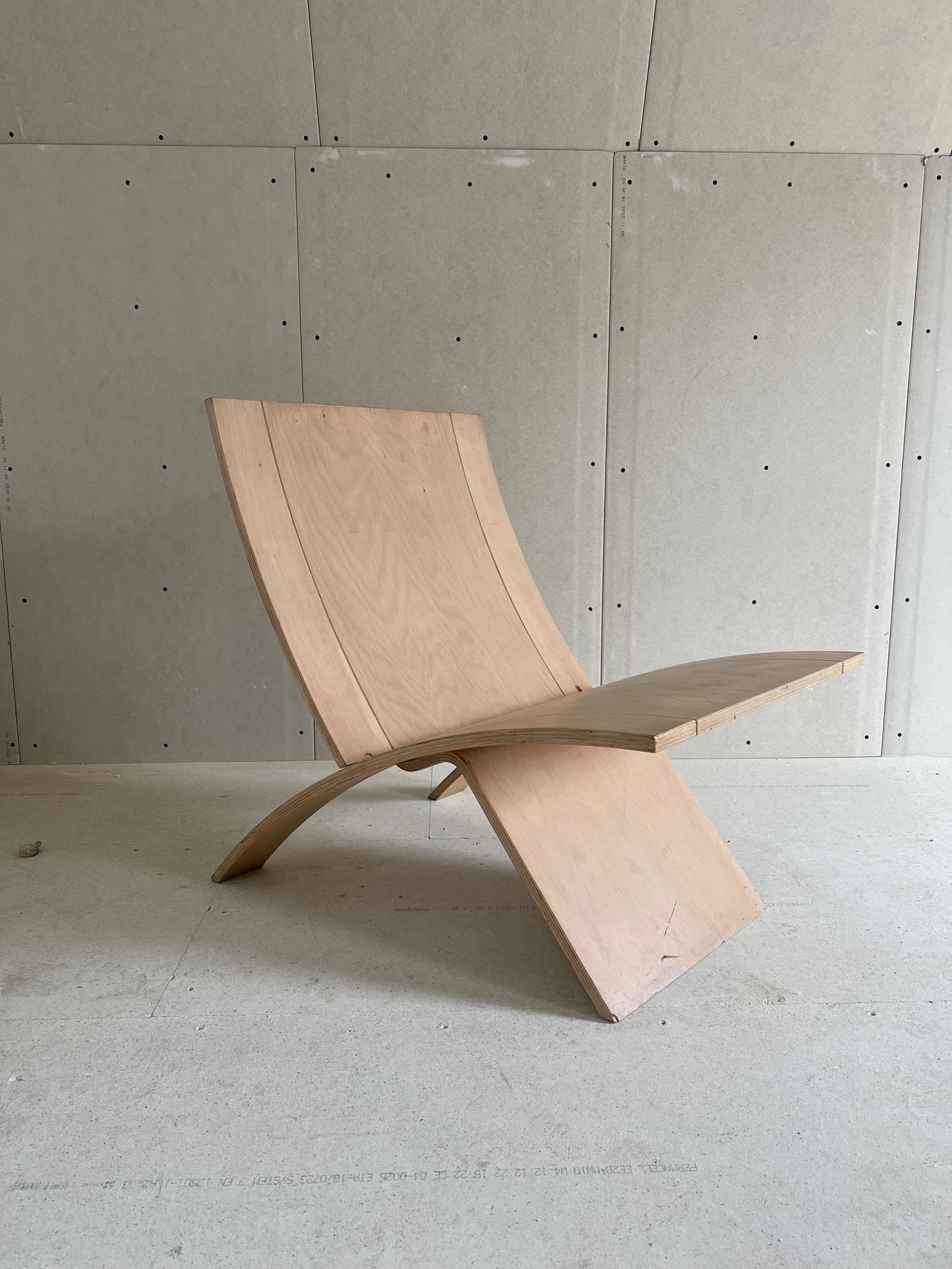 Beechwood 'Laminex' folding chair by Jens Nielsen 80's for Falster
