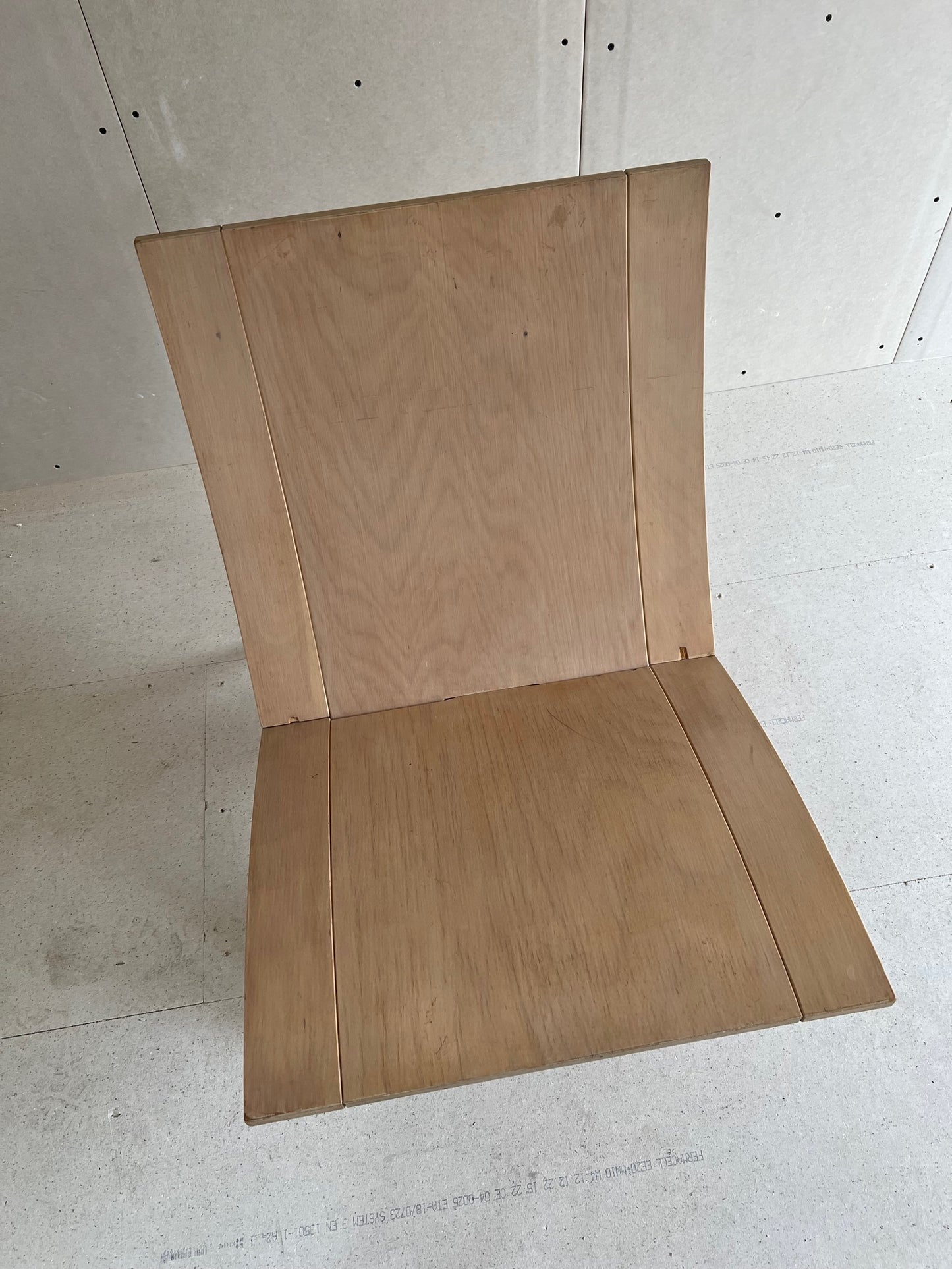 Beechwood 'Laminex' folding chair by Jens Nielsen 80's for Falster