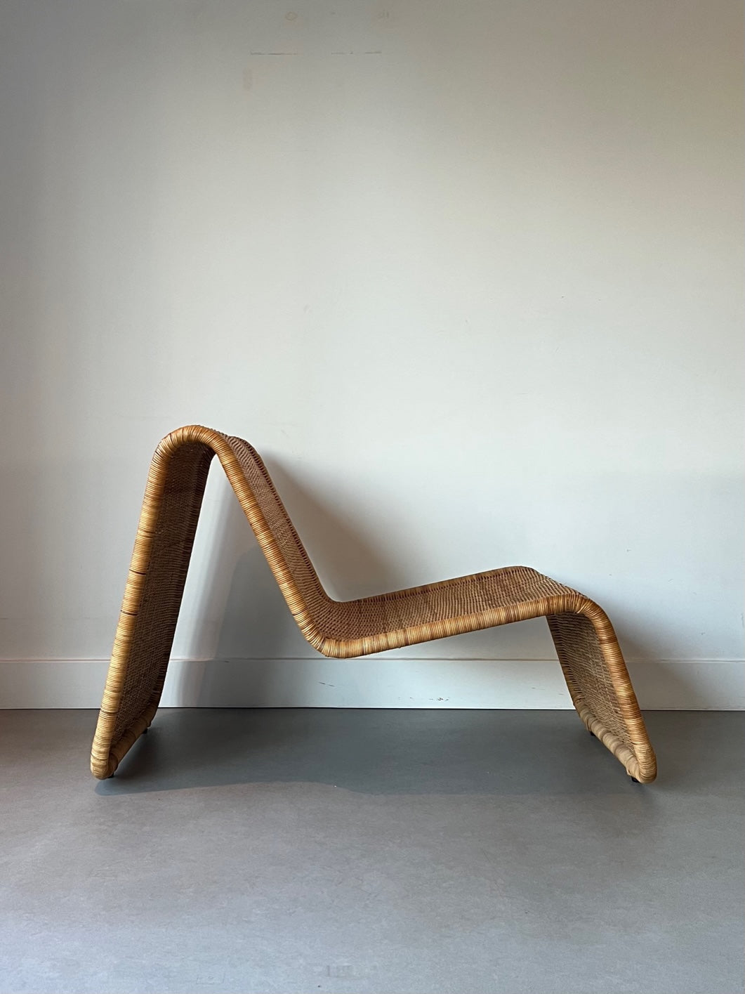 vintage Ikea Hestra wicker lounge chair