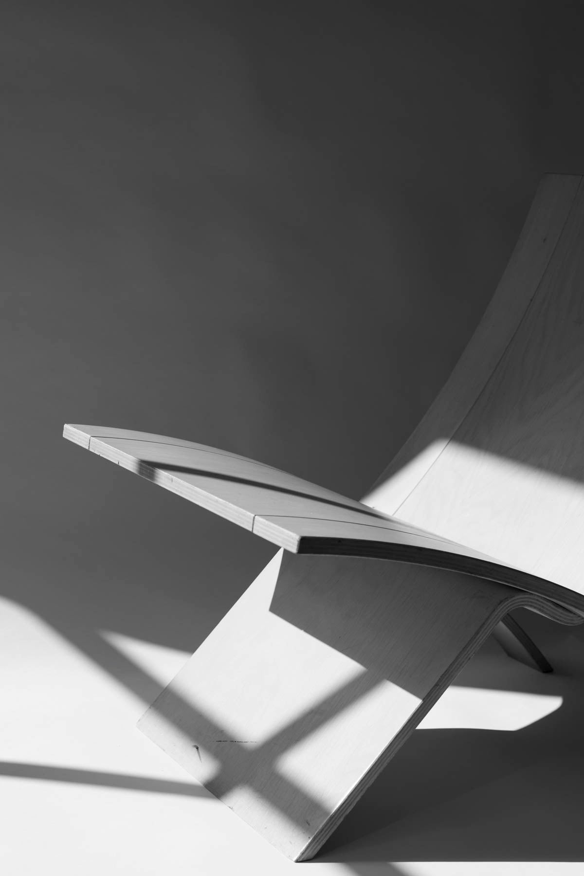 Beechwood 'Laminex' folding chair by Jens Nielsen 80's for Falster