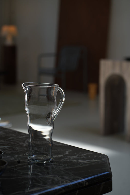 Glass serving pitcher