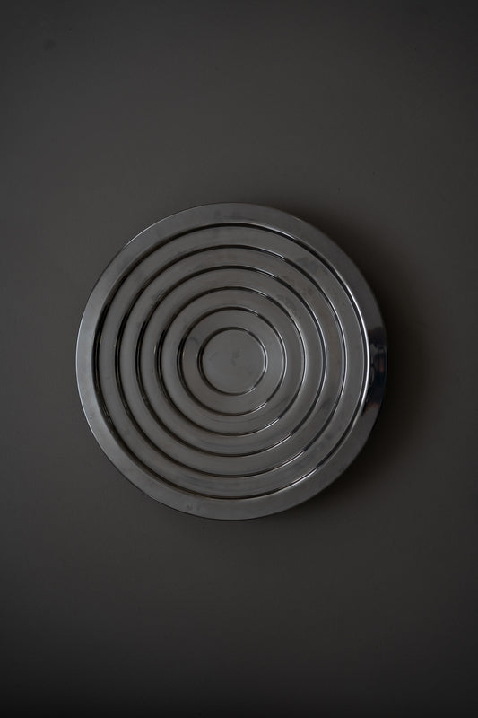 Postmodern Danish Steel Fruit Dish on 3-Legs by Bent Falk