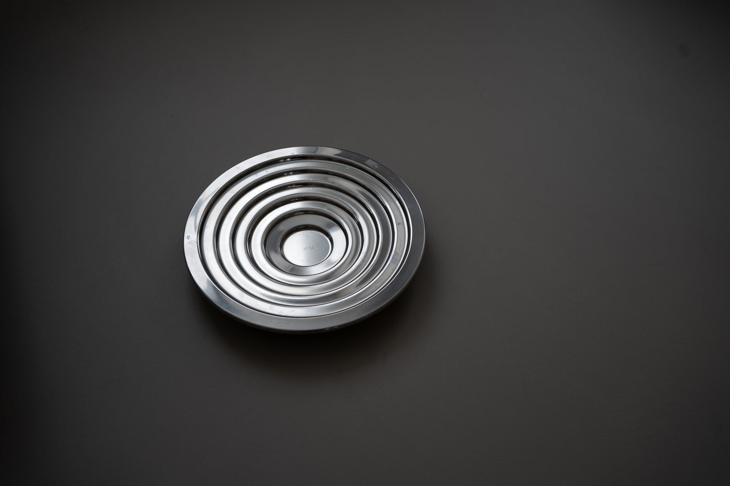 Postmodern Danish Steel Fruit Dish on 3-Legs by Bent Falk