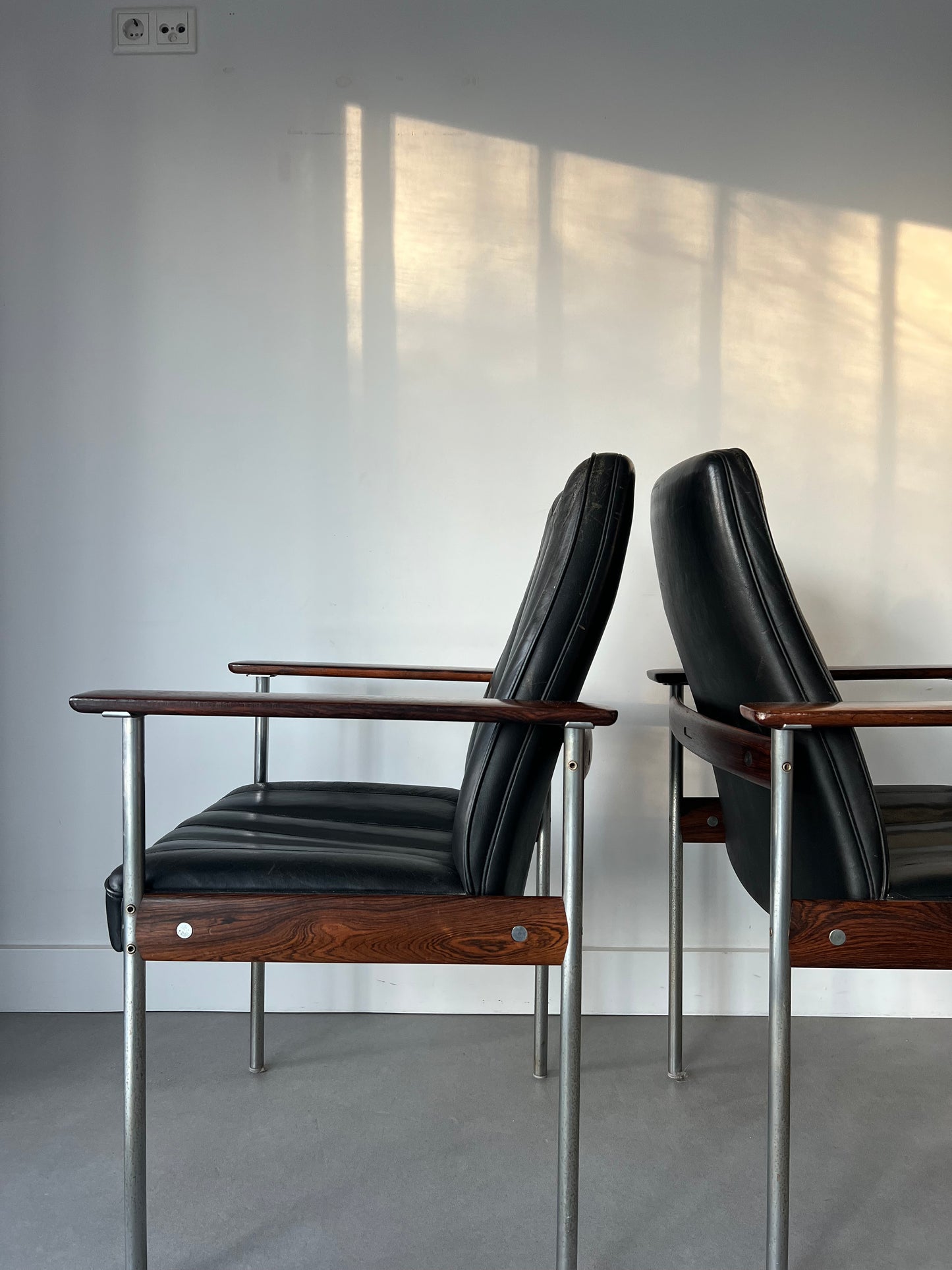 Rare set of dining chairs by Sven Ivar Dysthe