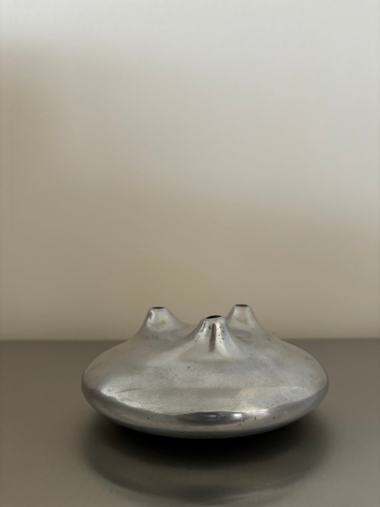 Chrome vase small object