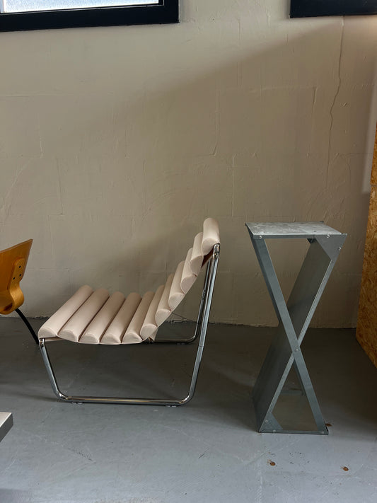 White lounge chair (rental only)