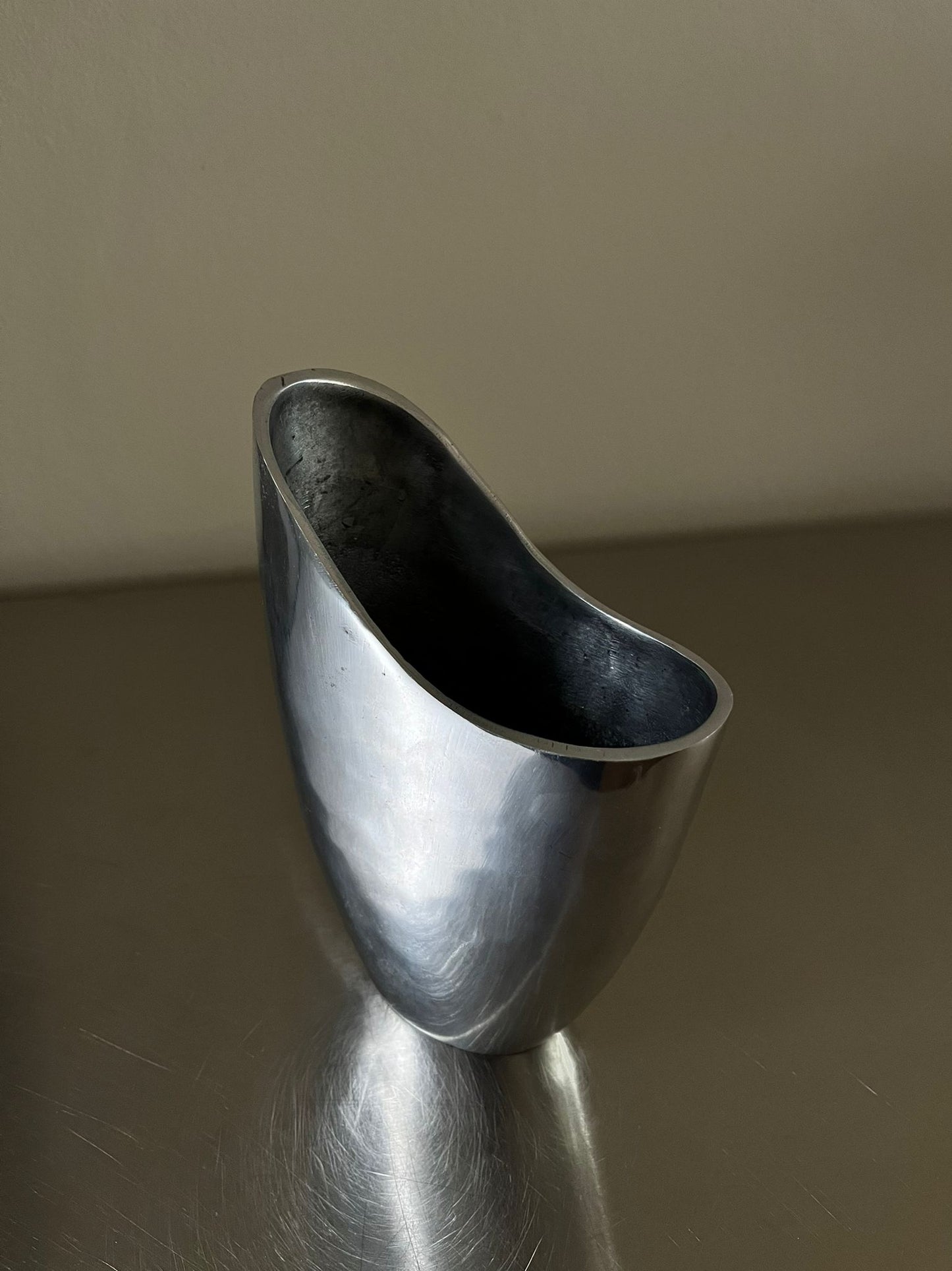 Aluminum vase, design Anna Efverlund, vintage IKEA