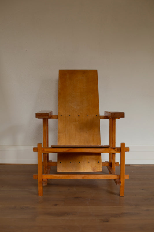 Slatted chair 90's Rietveld inspired