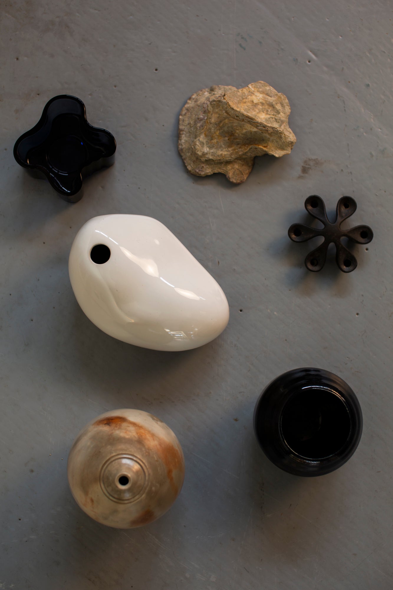 Ceramic organic shaped vase