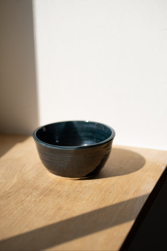 Blue ceramic bowl