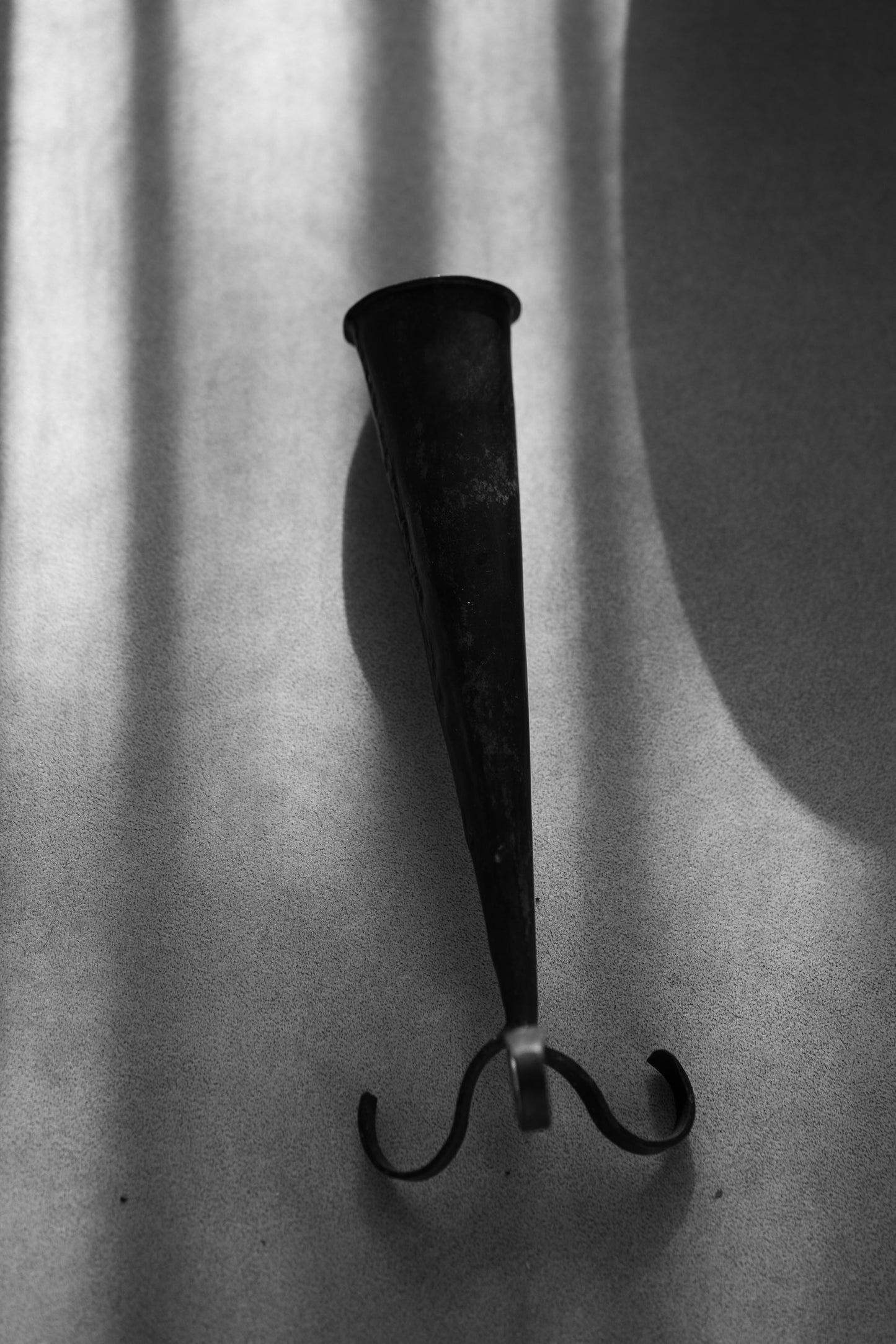 Handmade iron candle holder