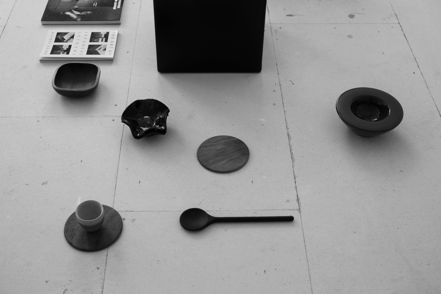 Black wooden spoon
