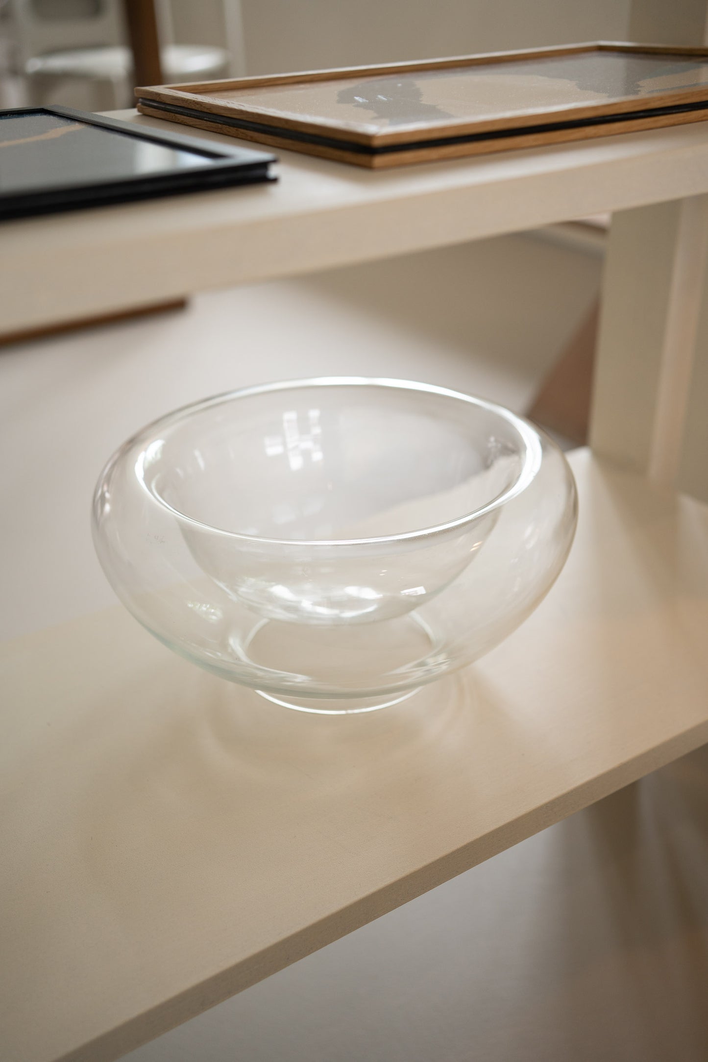 Chunky glass bowl