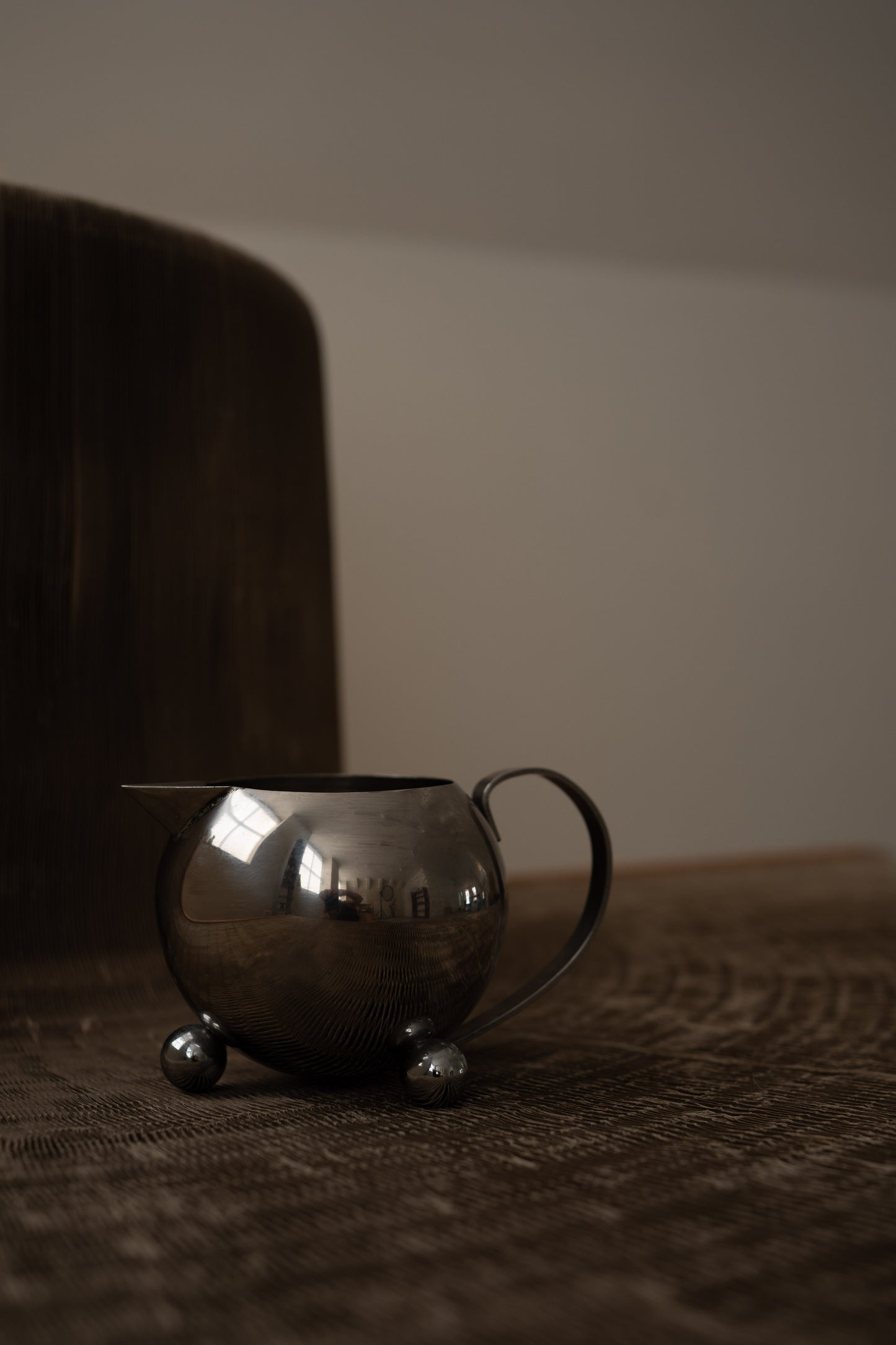 Postmodern Cuisinox Spherical Stainless Steel Creamer