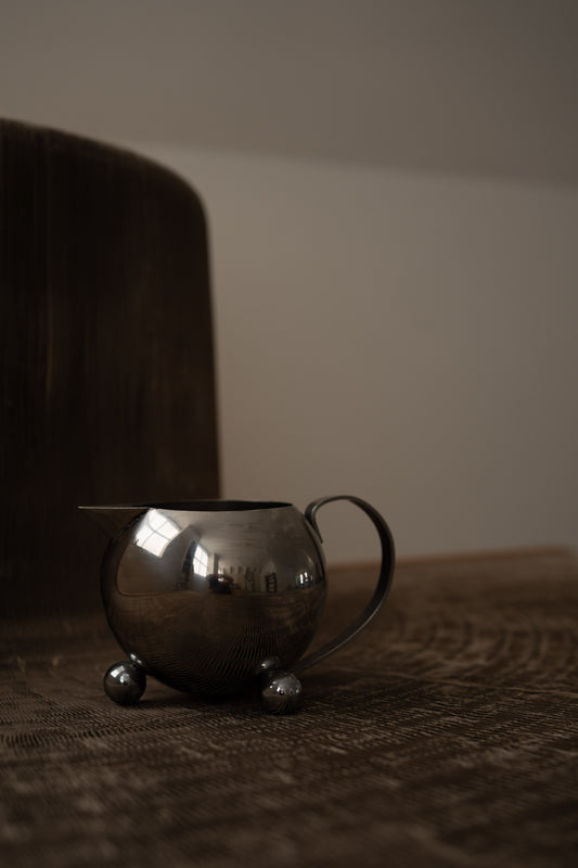 Postmodern Cuisinox Spherical Stainless Steel Creamer