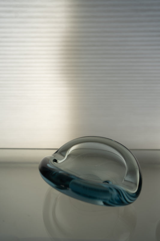 Vintage Holmegaard 'Akva' Glass Ashtray by Per Lütken