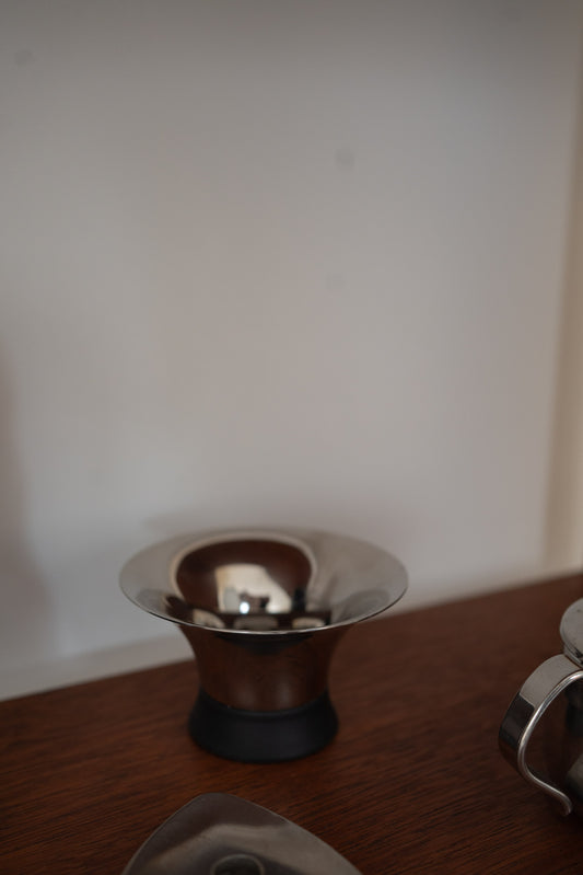 Danish Stainless Steel Tealight Holder / Bowl by Erik Bagger