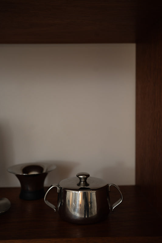 Danish Stainless Steel Tealight Holder / Bowl by Erik Bagger