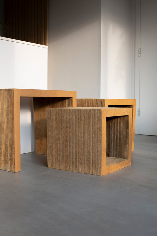 Set of 3 nesting tables by Frank Gehry