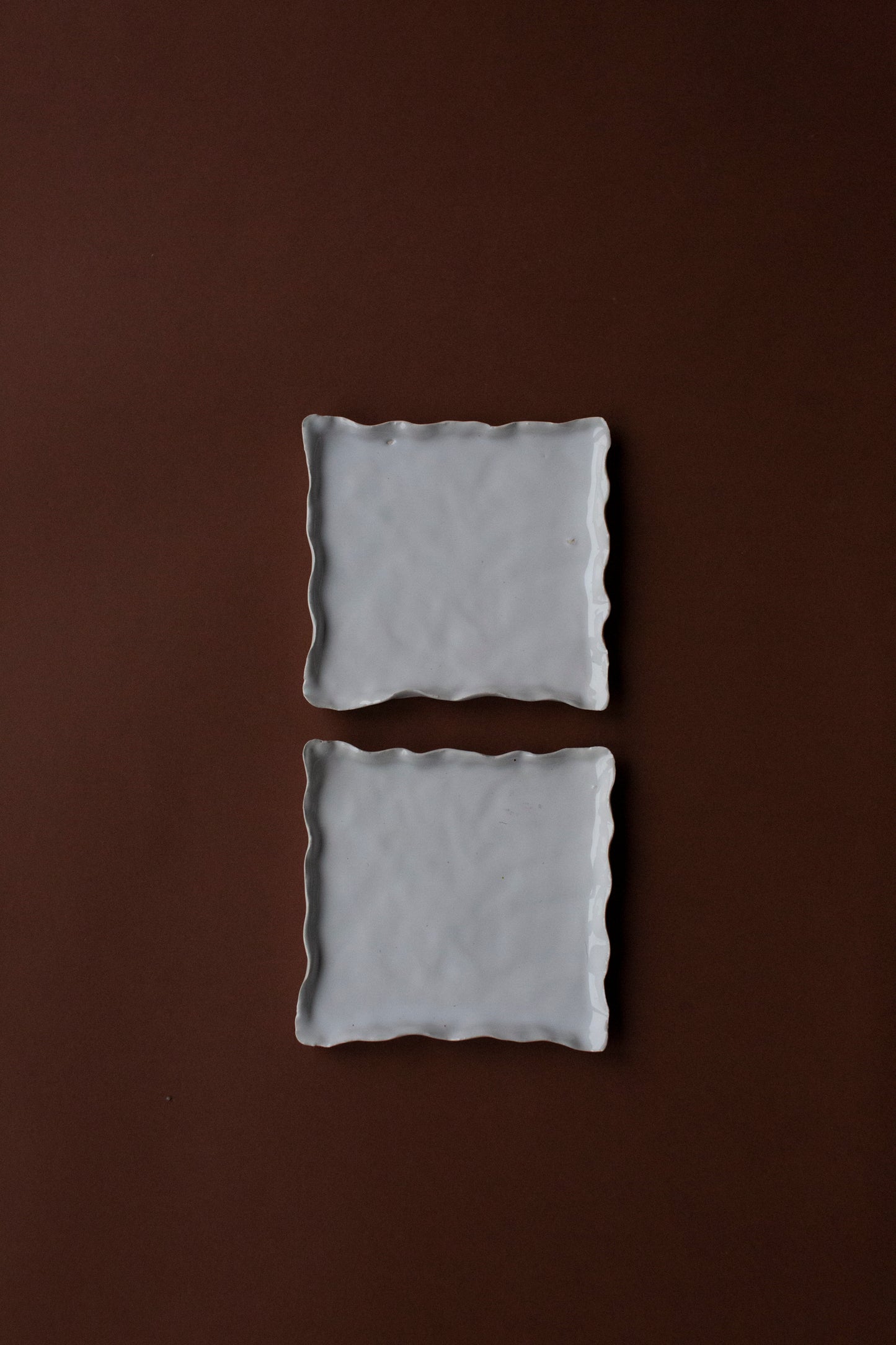 Ceramic square plates (set)