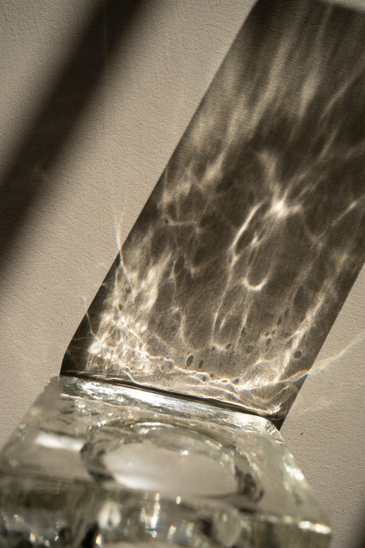 Heavy Textured Glass Ashtray