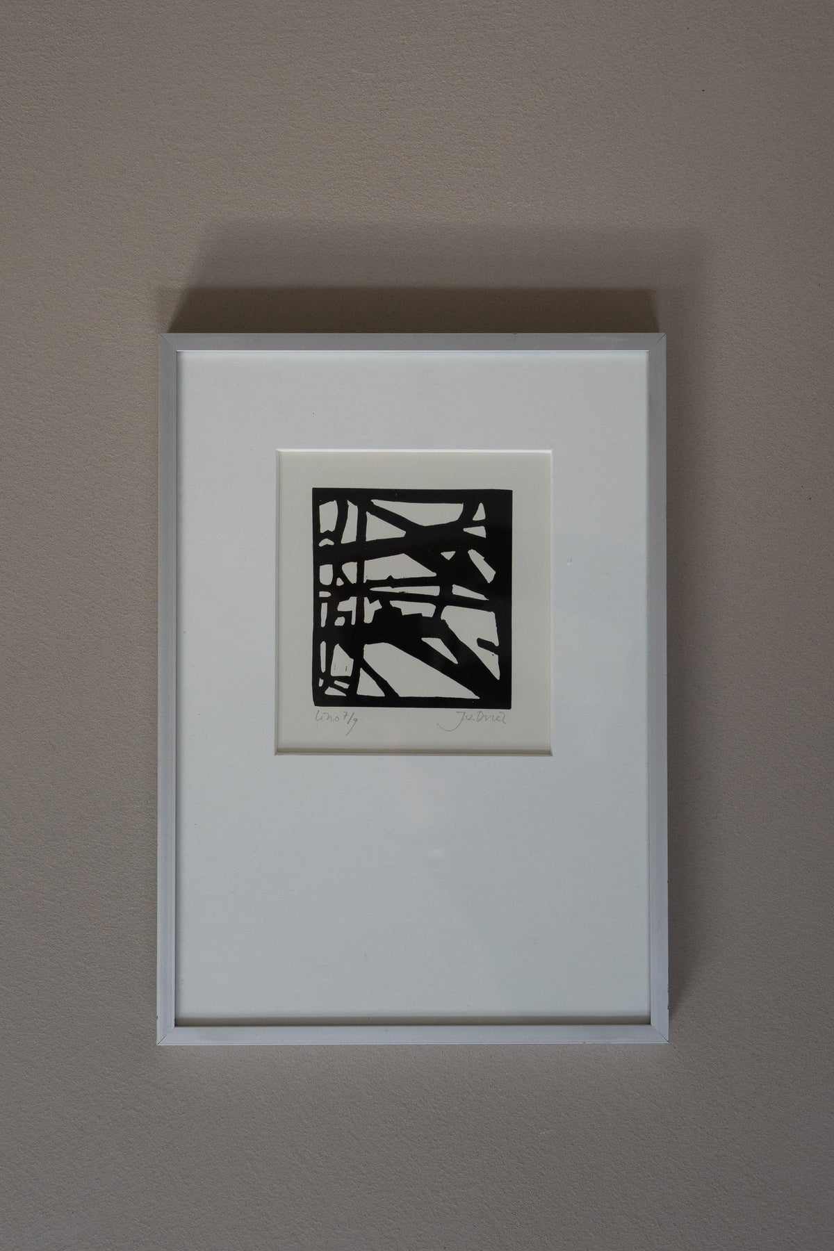 Small Framed Abstract Lithograph