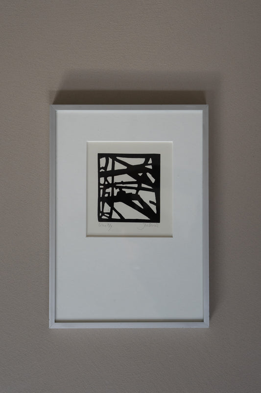 Small Framed Abstract Lithograph