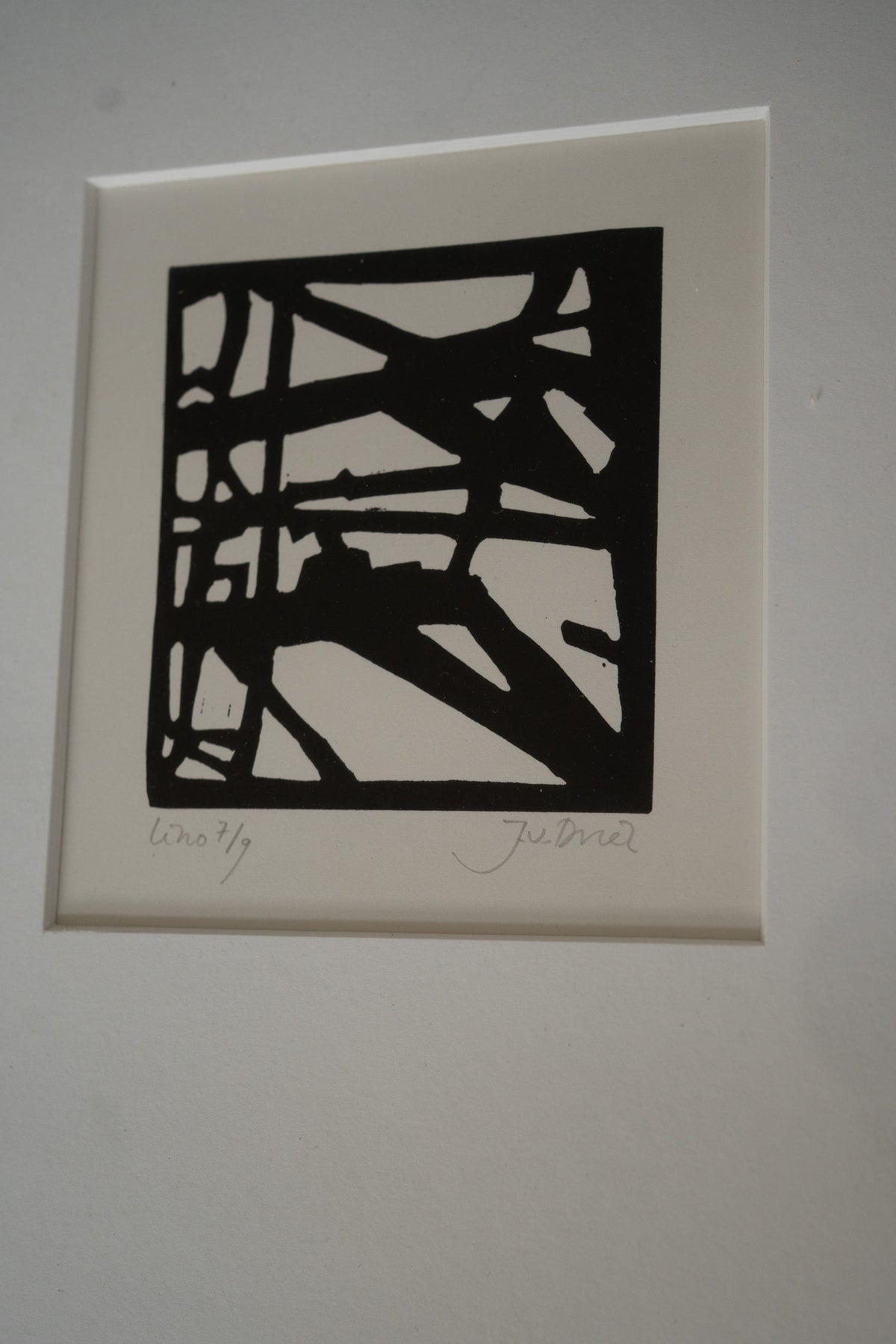 Small Framed Abstract Lithograph