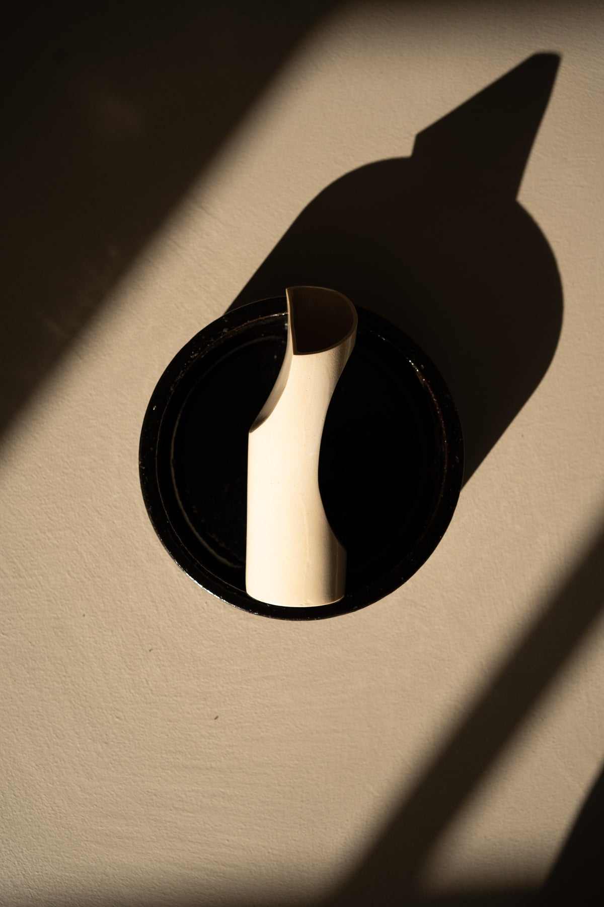Sculptural small ceramic vase