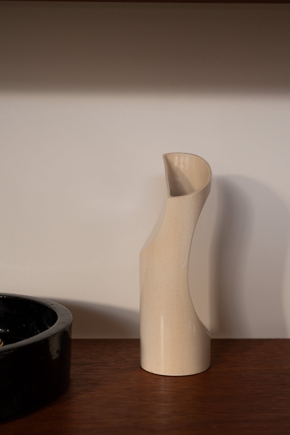Sculptural small ceramic vase