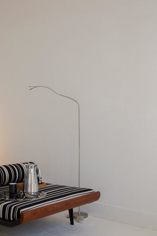 Silver vintage ‘Tived’ IKEA floorlamp