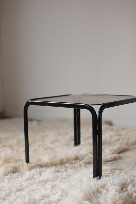 Side table smoked glass